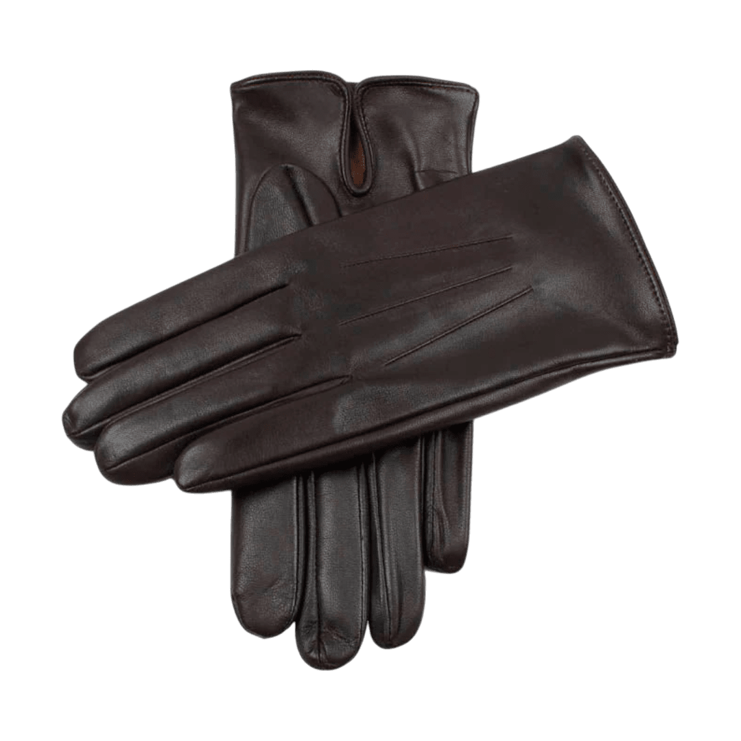 DENTS - Berkeley - Heritage Three Point Silk Lined Leather Gloves - Brown - Regent Tailoring Salisbury