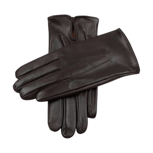 DENTS - Berkeley - Heritage Three Point Silk Lined Leather Gloves - Brown - Regent Tailoring Salisbury