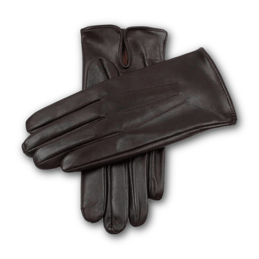 DENTS - Berkeley - Heritage Three Point Silk Lined Leather Gloves - Brown - Regent TailoringDents