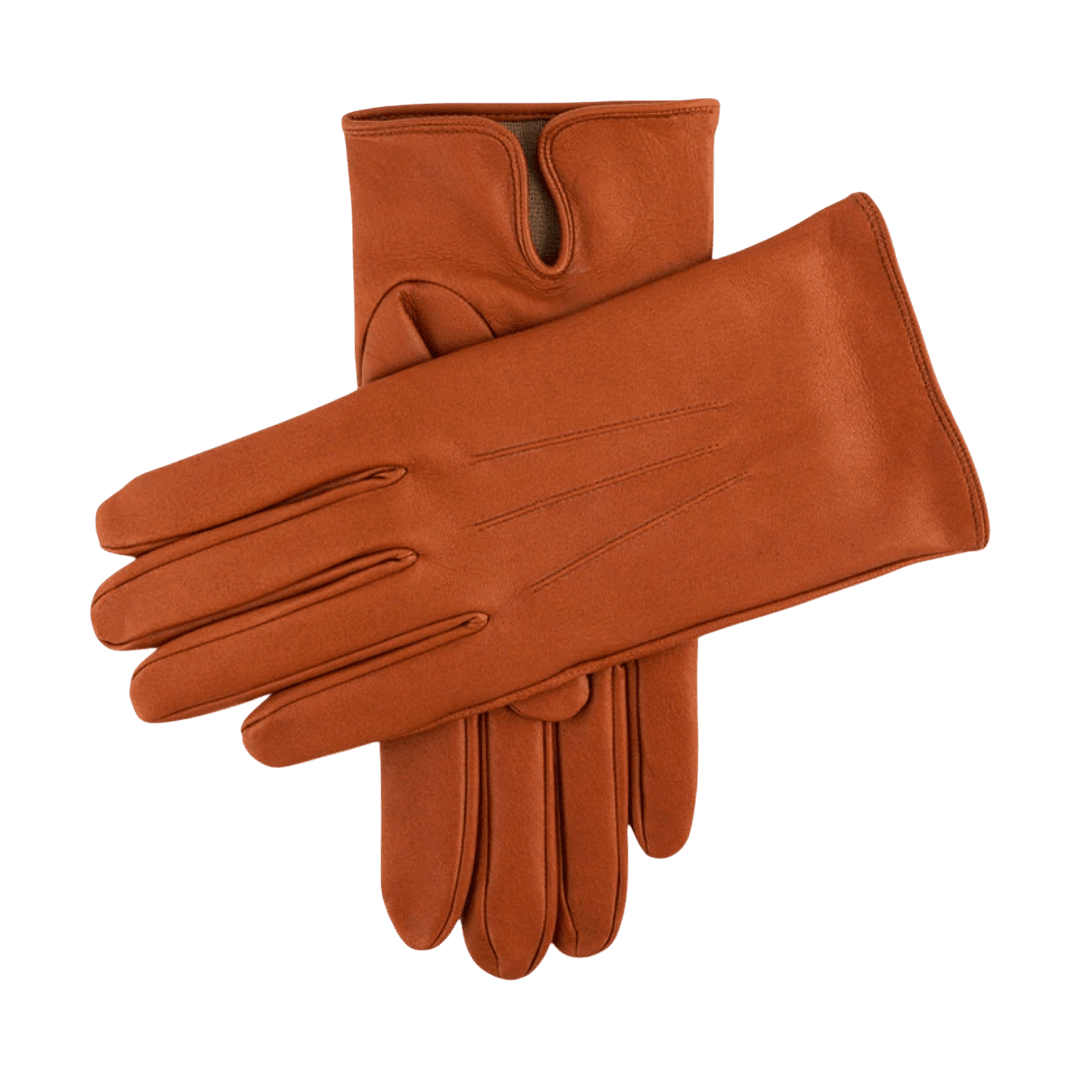 DENTS - Berkeley - Heritage Three Point Silk Lined Leather Gloves - Highway Tan - Regent Tailoring Salisbury