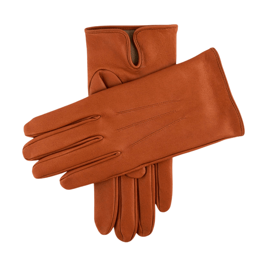 DENTS - Berkeley - Heritage Three Point Silk Lined Leather Gloves - Highway Tan - Regent Tailoring Salisbury