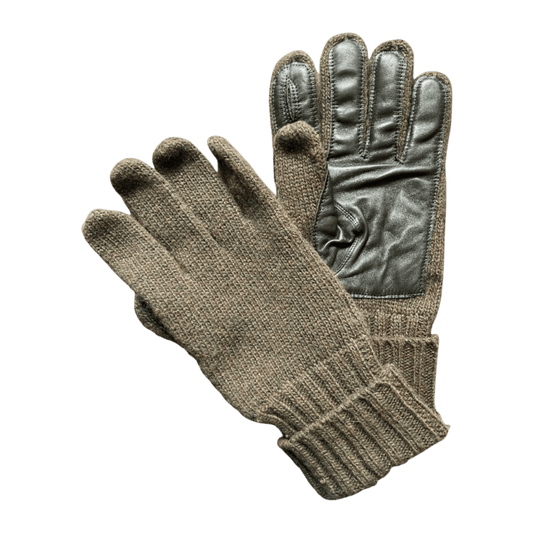 DENTS - Browning - Men's Knitted Shooting Gloves with Leather Palm - Olive - Regent Tailoring Salisbury