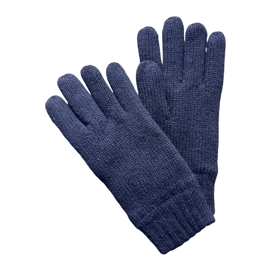 DENTS - Durham - Thinsulate-Lined Knitted Gloves - Navy - Regent Tailoring Salisbury