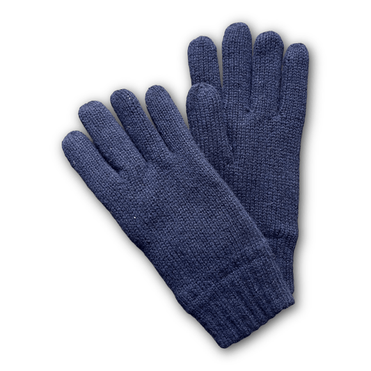 DENTS - Durham - Thinsulate-Lined Knitted Gloves - Navy - Regent TailoringDents
