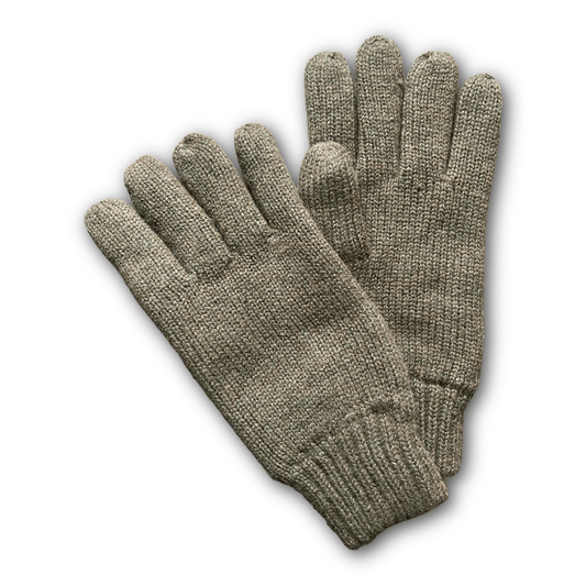 DENTS - Durham - Thinsulate-Lined Knitted Gloves - Olive - Regent TailoringDents