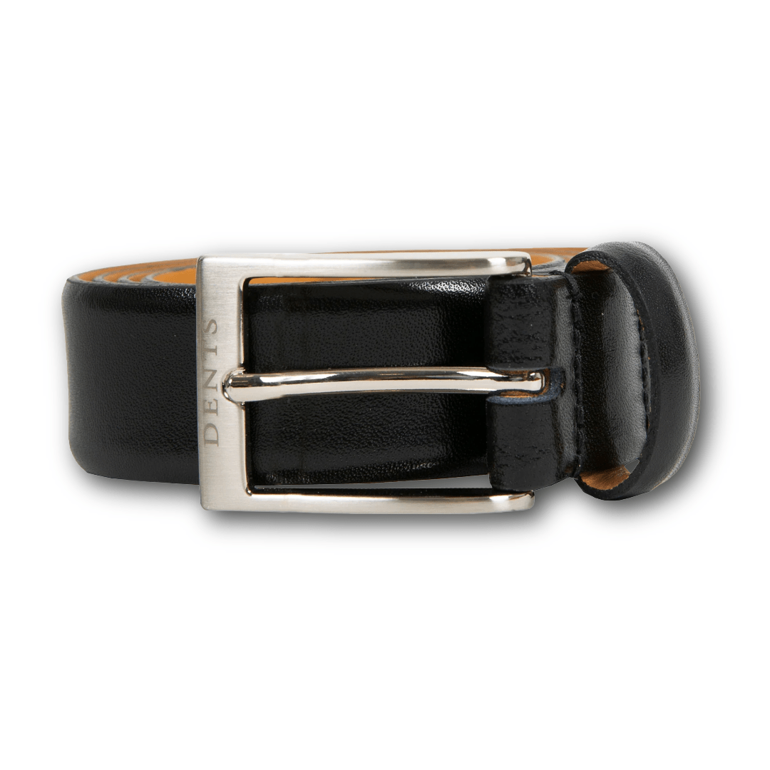 DENTS - Heritage Lined Full-Grain Leather Belt - Black - Regent Tailoring Salisbury