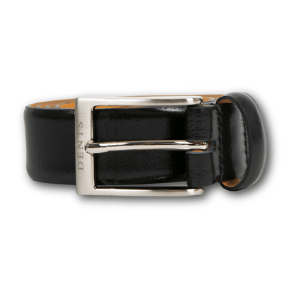 DENTS - Heritage Lined Full-Grain Leather Belt - Black - Regent Tailoring Salisbury