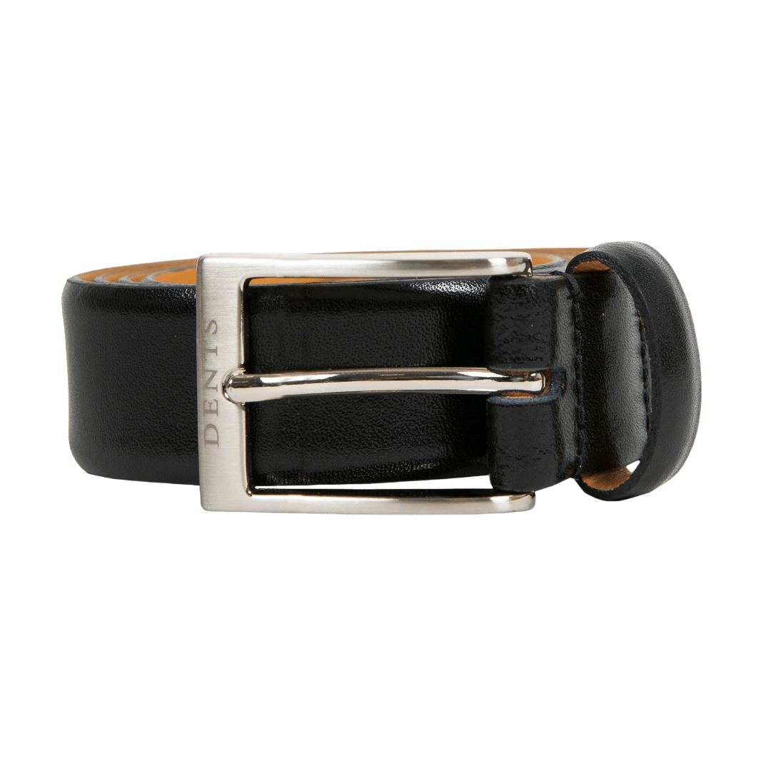 DENTS - Heritage Lined Full-Grain Leather Belt - Black - Regent Tailoring Salisbury