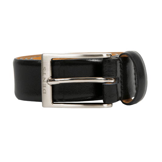DENTS - Heritage Lined Full-Grain Leather Belt - Black - Regent Tailoring Salisbury