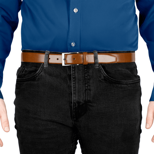 DENTS - Heritage Lined Full-Grain Leather Belt - Tan - Regent Tailoring Salisbury