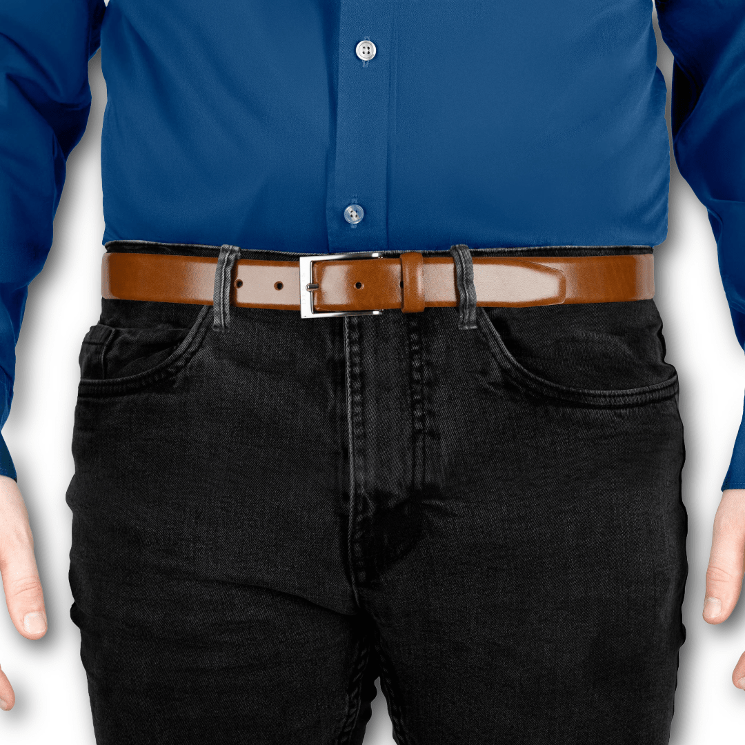 DENTS - Heritage Lined Full-Grain Leather Belt - Tan - Regent Tailoring Salisbury