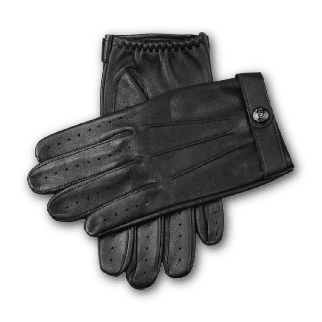 DENTS - Rolleston Heritage Leather Driving Gloves - Black (Fleming) hand made - Regent Tailoring Salisbury