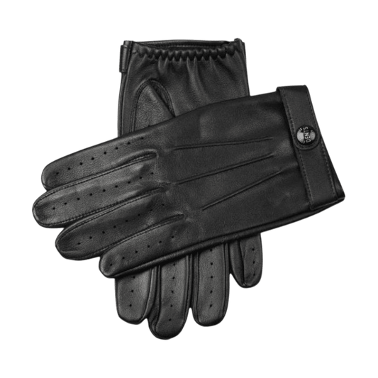 DENTS - Rolleston Heritage Leather Driving Gloves - Black (Fleming) hand made - Regent Tailoring Salisbury