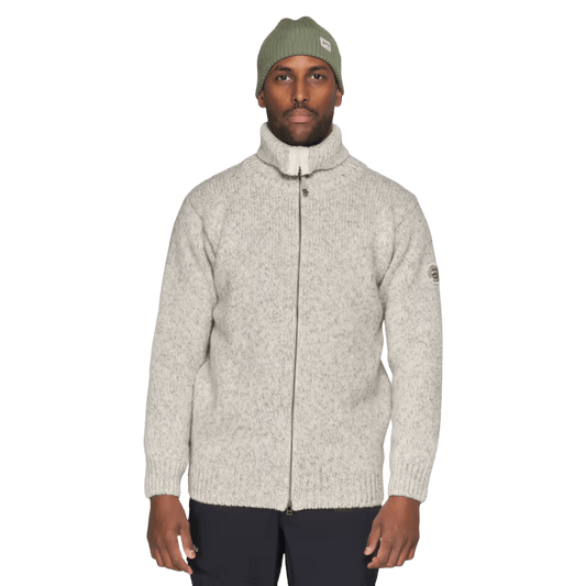 Devold - Nansen Wool Cardigan - Grey Melange - Regent Tailoring Salisbury