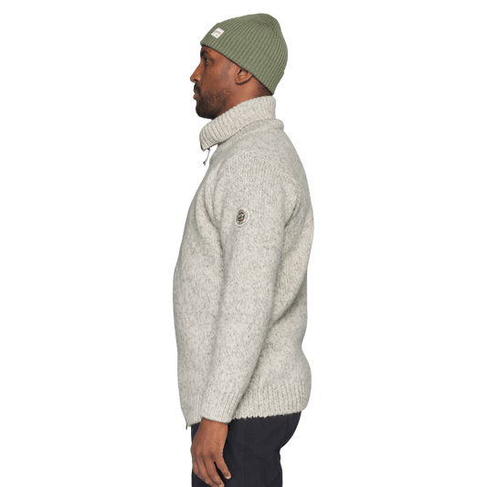 Devold - Nansen Wool Cardigan - Grey Melange - Regent Tailoring Salisbury