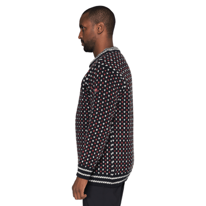 Devold - Nordsjø Two-Tone Wool Sweater - Ink - Regent Tailoring Salisbury