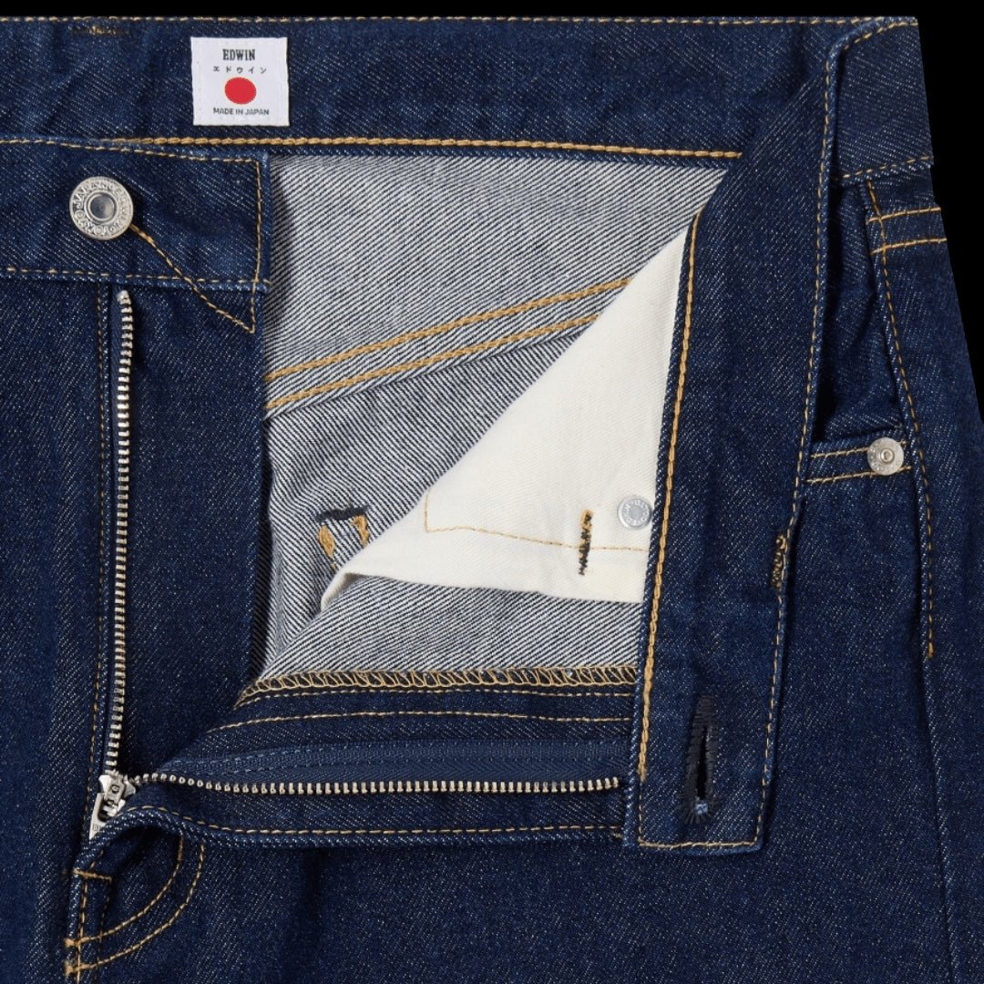 Edwin - 12.5oz Regular Straight Jeans - Blue/Rinsed - Regent Tailoring Salisbury