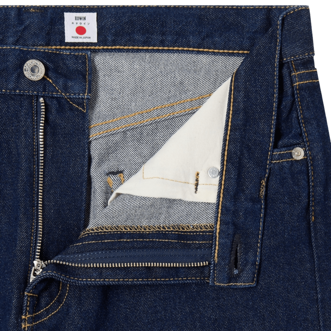 Edwin - 12.5oz Regular Straight Jeans - Blue/Rinsed - Regent Tailoring Salisbury