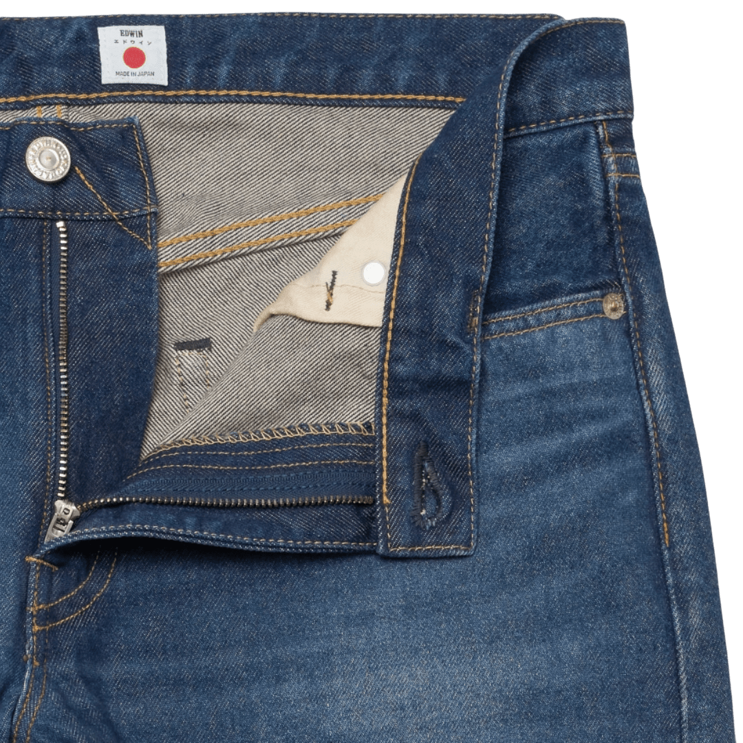Edwin - 12.5oz Regular Tapered Jeans - Blue/Dark Used - Regent Tailoring Salisbury
