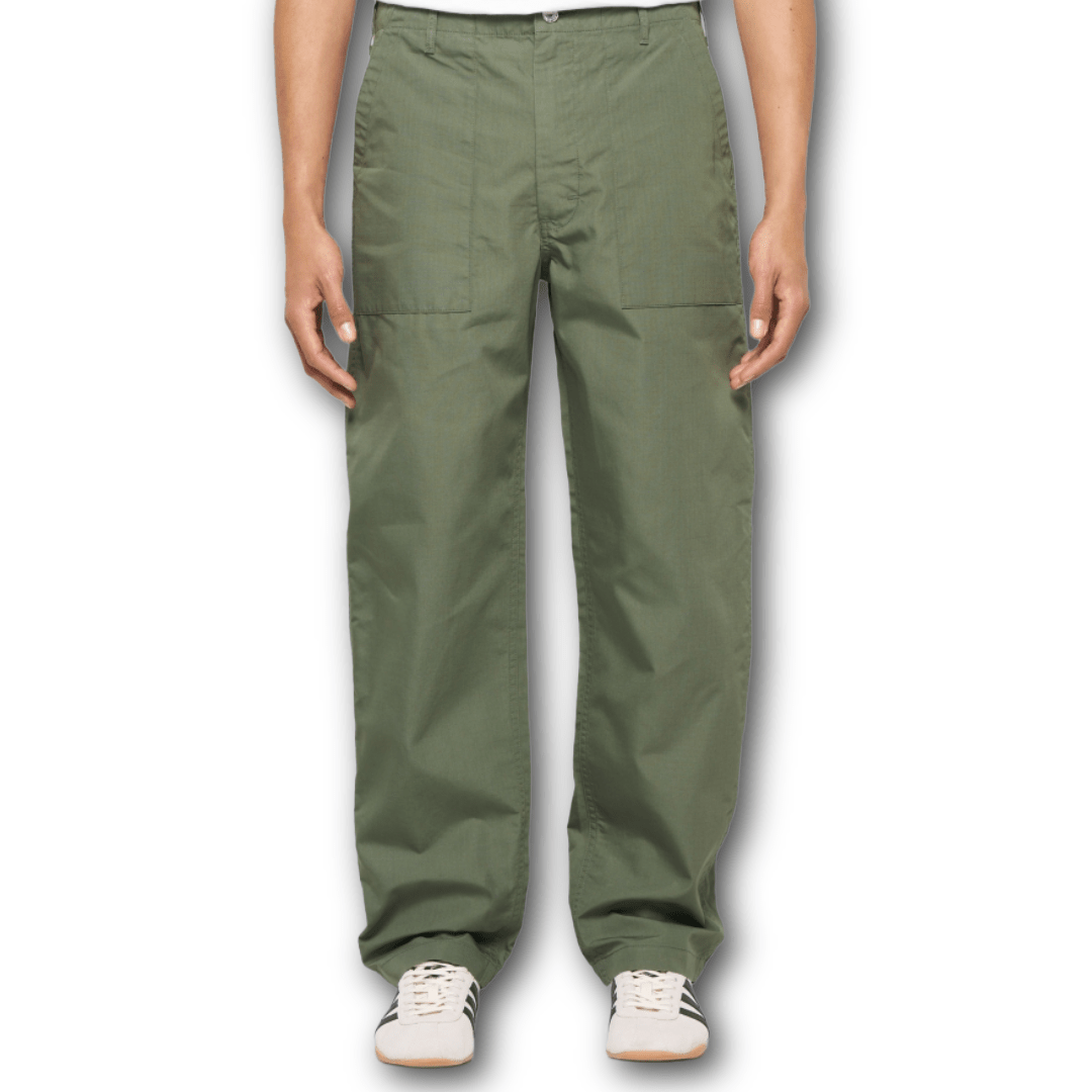 EDWIN - Baker Pant - Ripstop Fabric - Olive - Regent Tailoring Salisbury