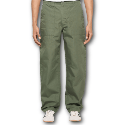EDWIN - Baker Pant - Ripstop Fabric - Olive - Regent Tailoring Salisbury