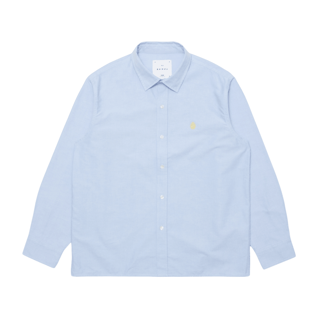 Edwin - Big Ox-Shirt LS - Blue - Regent Tailoring Salisbury