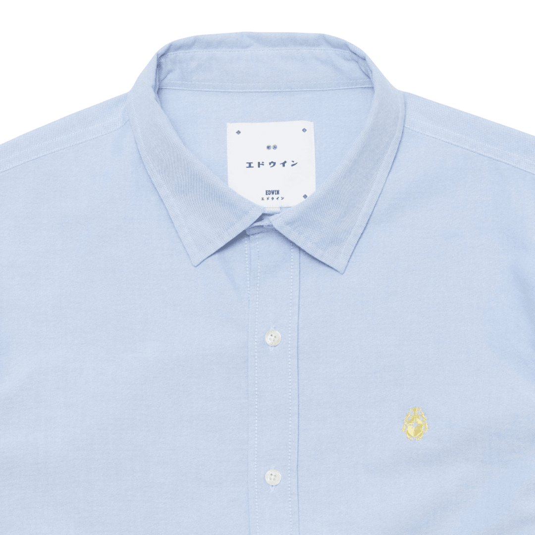 Edwin - Big Ox-Shirt LS - Blue - Regent Tailoring Salisbury