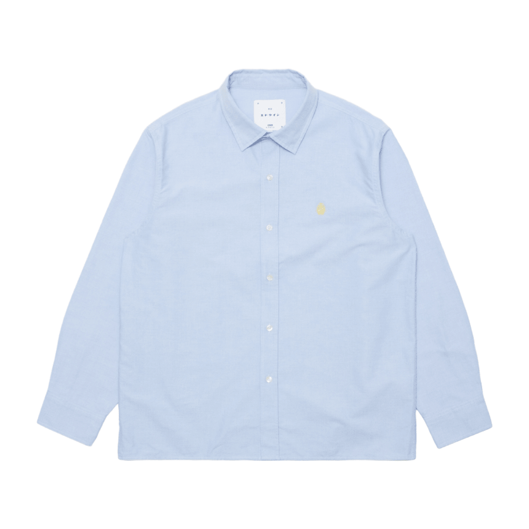 Edwin - Big Ox-Shirt LS - Blue - Regent Tailoring Salisbury