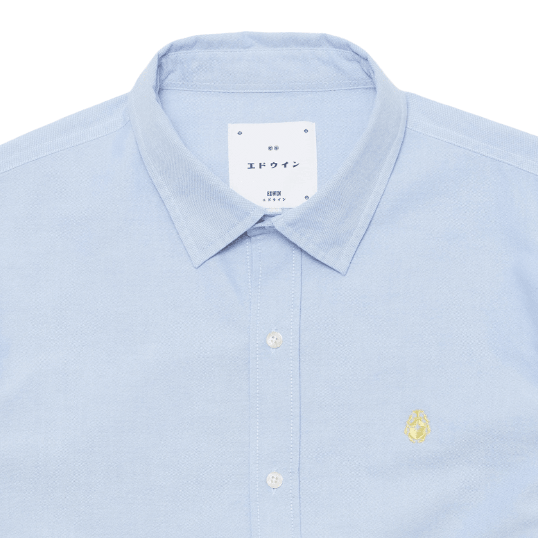 Edwin - Big Ox-Shirt LS - Blue - Regent Tailoring Salisbury