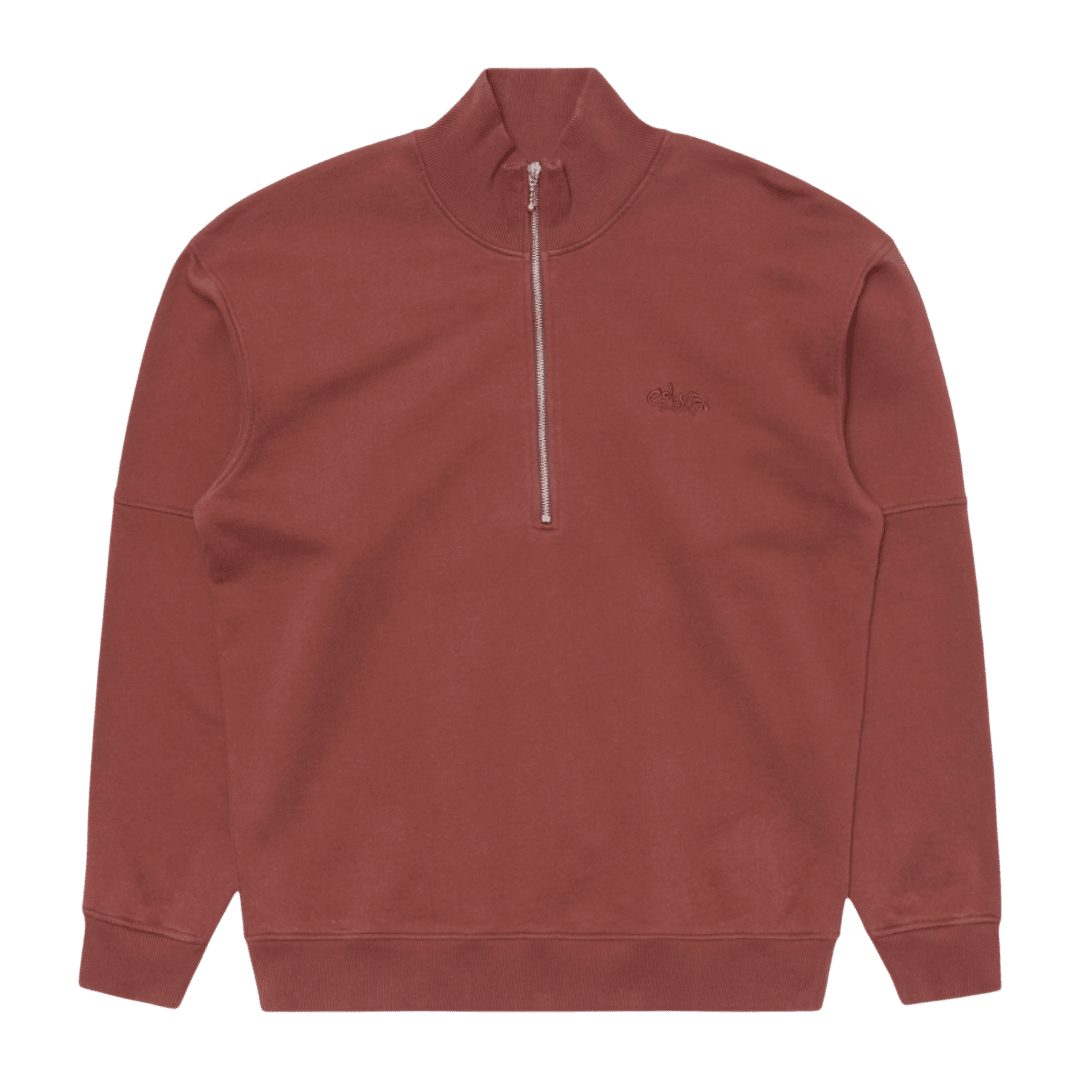 Edwin - Koji Half Zip Sweat - Rum Raisin - Regent Tailoring Salisbury