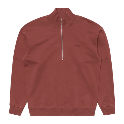Edwin - Koji Half Zip Sweat - Rum Raisin