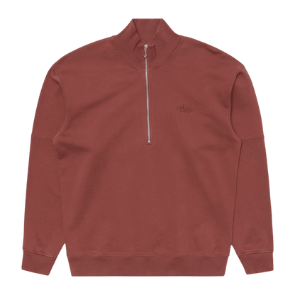Edwin - Koji Half Zip Sweat - Rum Raisin - Regent Tailoring Salisbury