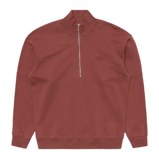 Edwin - Koji Half Zip Sweat - Rum Raisin - Regent Tailoring Salisbury