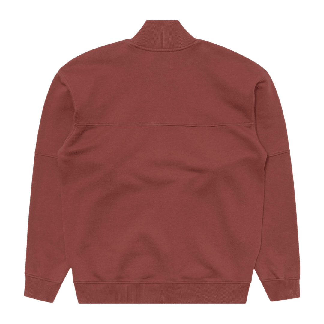 Edwin - Koji Half Zip Sweat - Rum Raisin - Regent Tailoring Salisbury