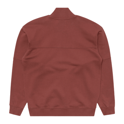 Edwin - Koji Half Zip Sweat - Rum Raisin - Regent Tailoring Salisbury