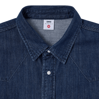 Edwin - Western Shirt - Blue/Dark Used - Regent Tailoring Salisbury
