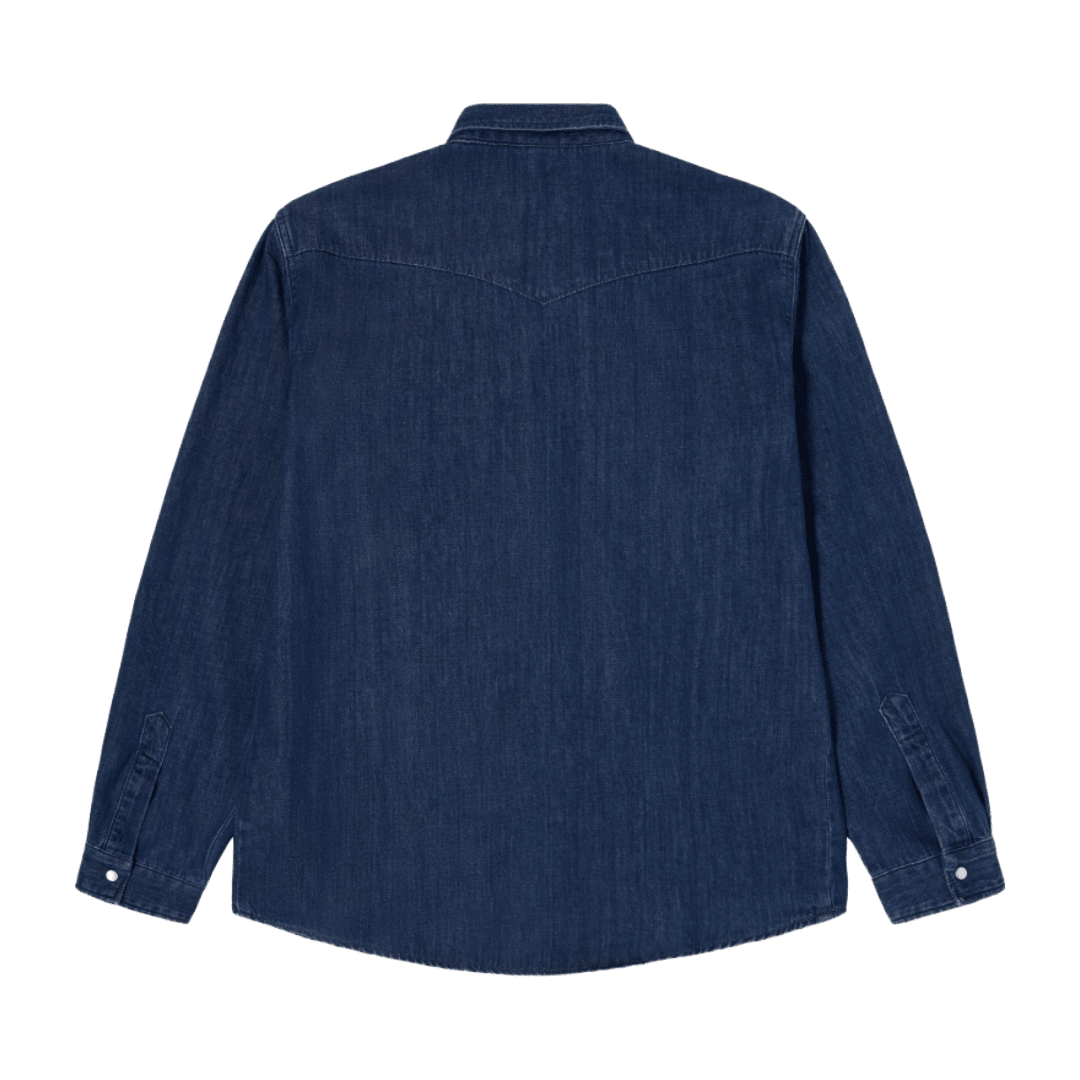 Edwin - Western Shirt - Blue/Dark Used - Regent Tailoring Salisbury