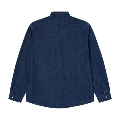Edwin - Western Shirt - Blue/Dark Used - Regent Tailoring Salisbury