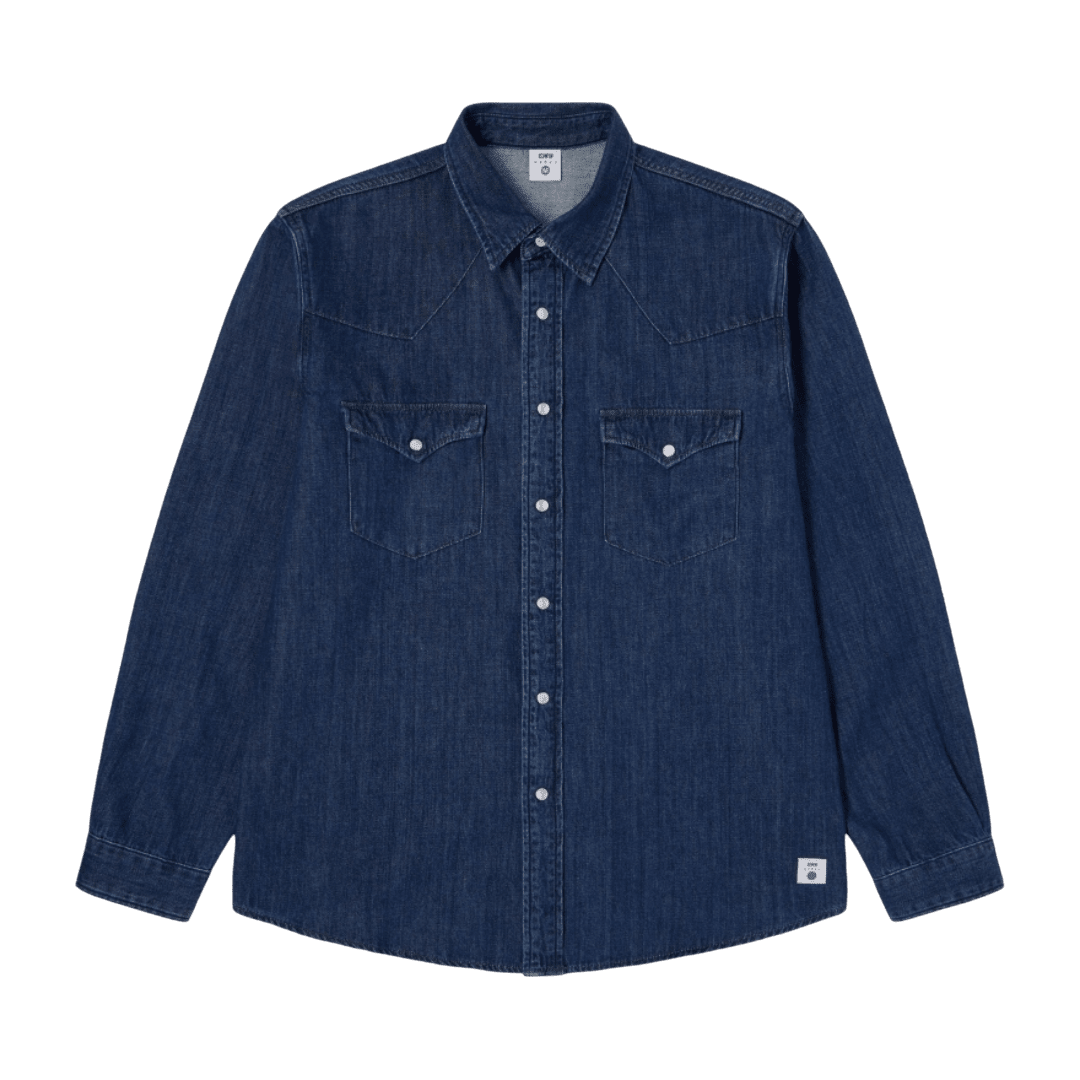 Edwin - Western Shirt - Blue/Dark Used - Regent Tailoring Salisbury