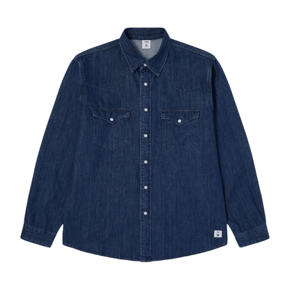 Edwin - Western Shirt - Blue/Dark Used - Regent Tailoring Salisbury