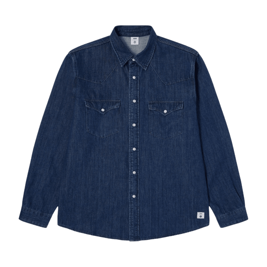 Edwin - Western Shirt - Blue/Dark Used - Regent Tailoring Salisbury