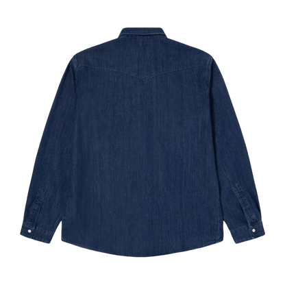 Edwin - Western Shirt - Blue/Dark Used - Regent Tailoring Salisbury