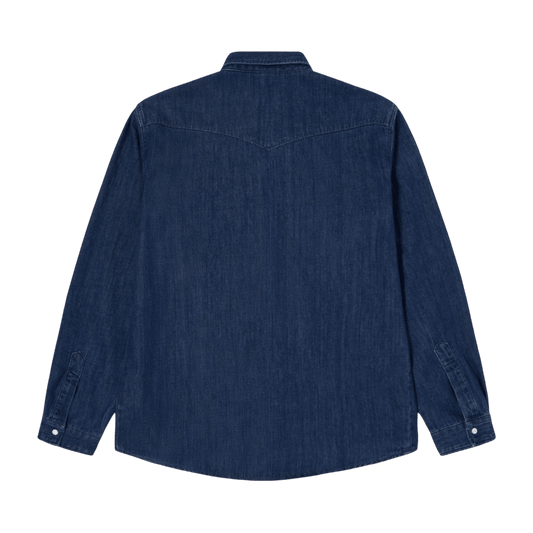 Edwin - Western Shirt - Blue/Dark Used - Regent Tailoring Salisbury