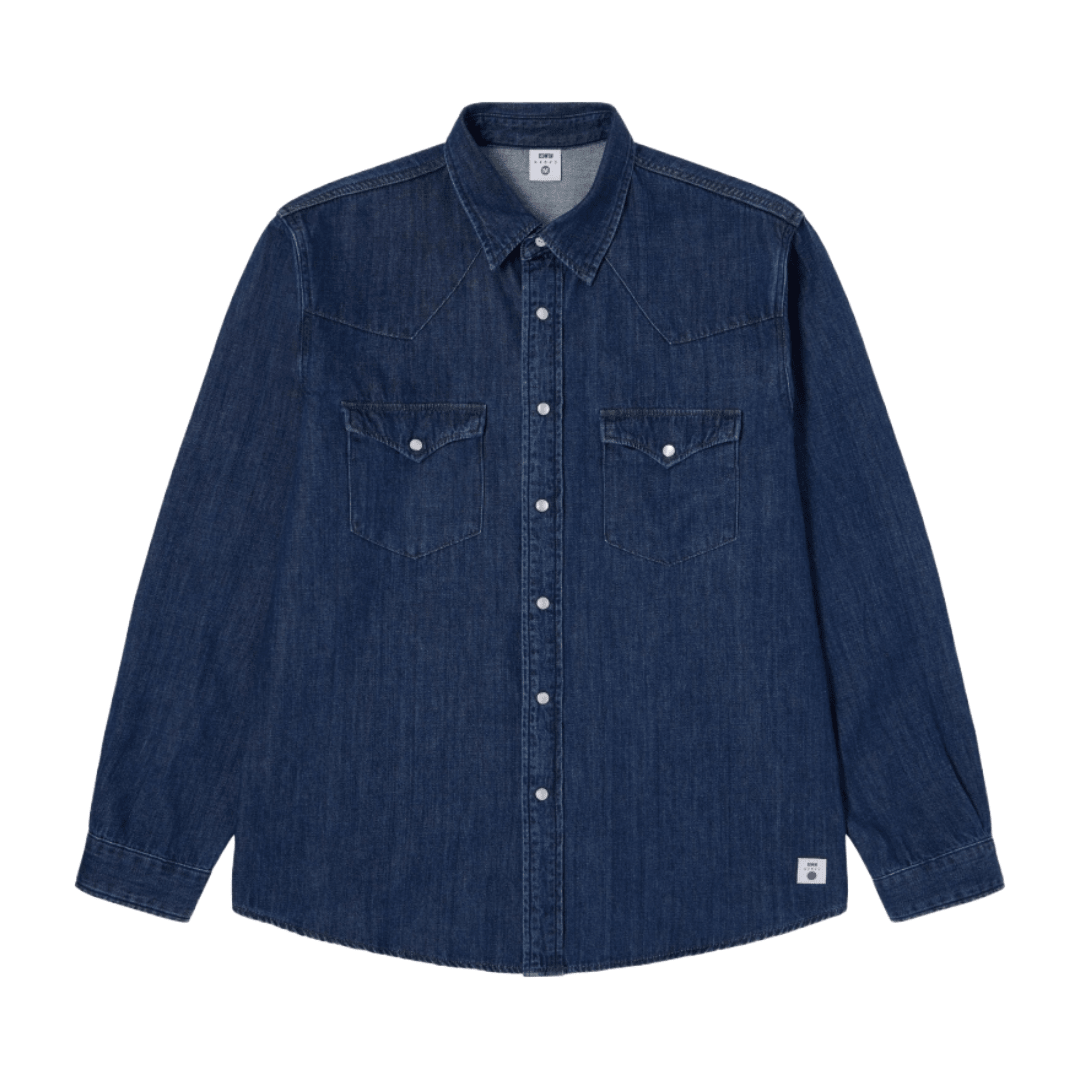 Edwin - Western Shirt - Blue/Dark Used - Regent Tailoring Salisbury
