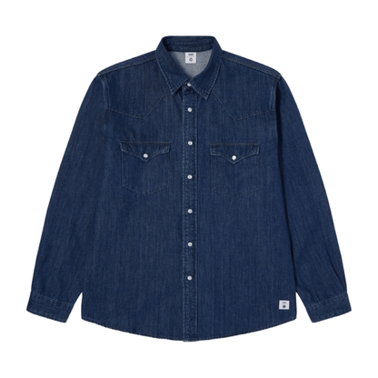 Edwin - Western Shirt - Blue/Dark Used - Regent Tailoring Salisbury