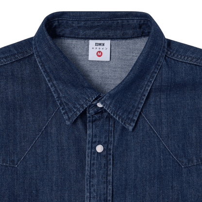Edwin - Western Shirt - Blue/Dark Used - Regent Tailoring Salisbury