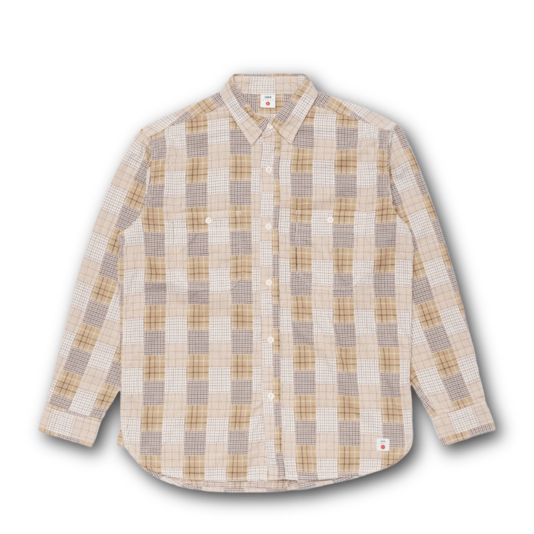 Edwin - Work Shirt - Patchwork Dobby Fabric - Regent Tailoring Salisbury
