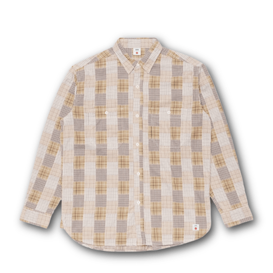 Edwin - Work Shirt - Patchwork Dobby Fabric - Regent TailoringEdwin