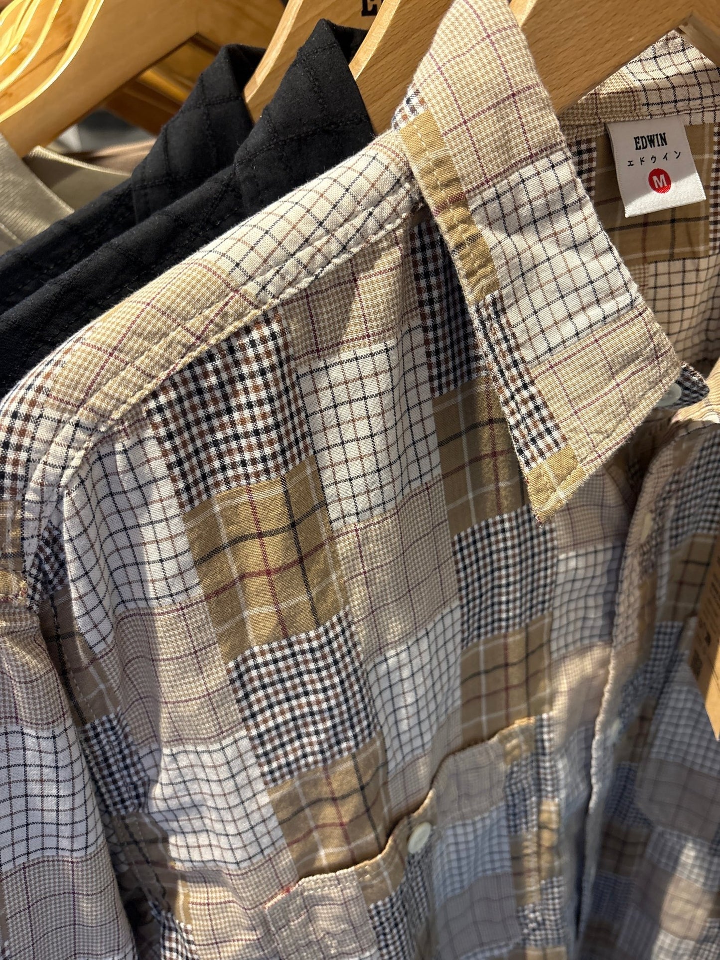 Edwin - Work Shirt - Patchwork Dobby Fabric - Regent Tailoring Salisbury