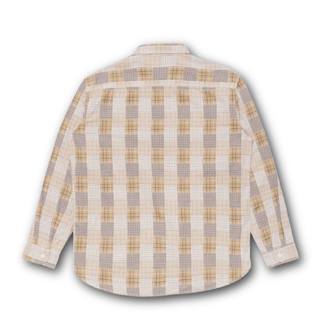 Edwin - Work Shirt - Patchwork Dobby Fabric - Regent Tailoring Salisbury